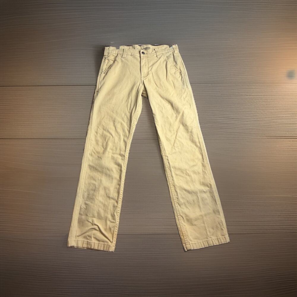 Carhartt Pants Men’s 30x30 Tan Relaxed Straight Carpenter Canvas Workwear